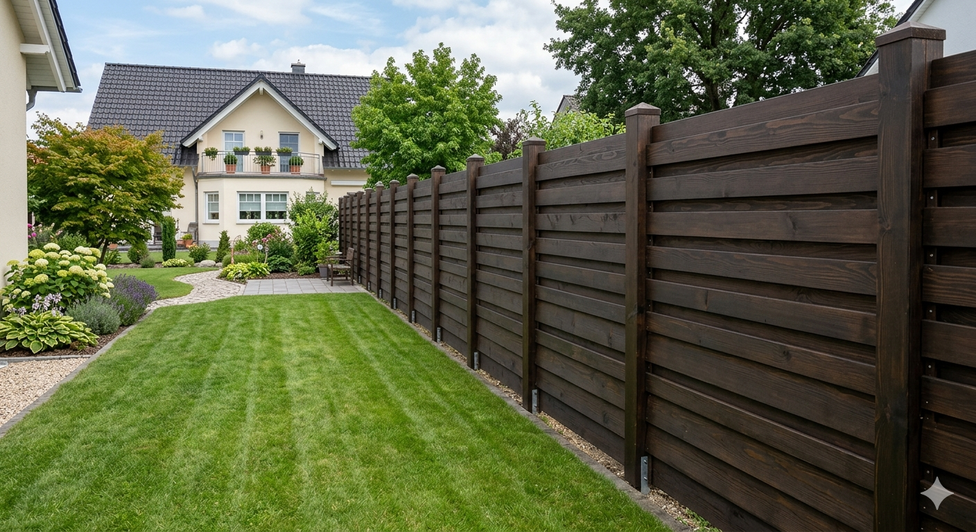 Zaunbau Einfriedung Steinhagen – Kowert Gartengestaltung