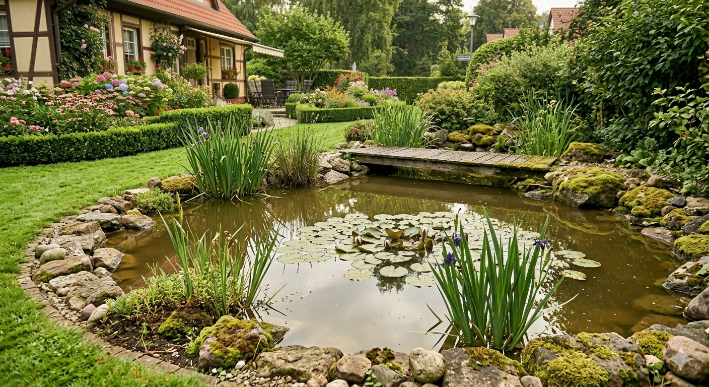 Teichbau Gartenteich Steinhagen – Kowert Gartengestaltung